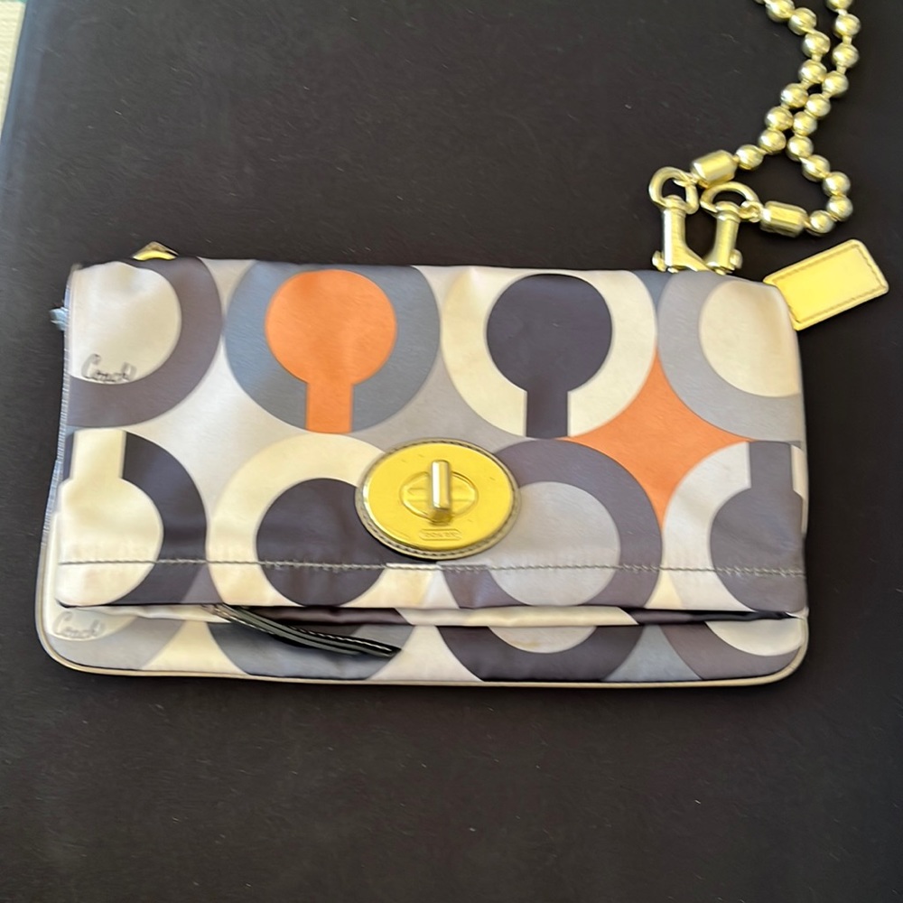 Satin Coach Clutch